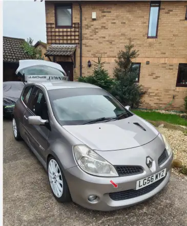 Completed Renault Clio 197 delivery from Warrington to Berkeley